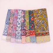 Printed Cotton Bandana – Trendy Head Scarf for Women, Men & Teens for Daily Wear - 8pcs